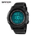 SANDA 372 Military Men Sport Watch LED Digital Watch Countdown Chronos Electronic Wristwatches Waterproof Relogio Masculino